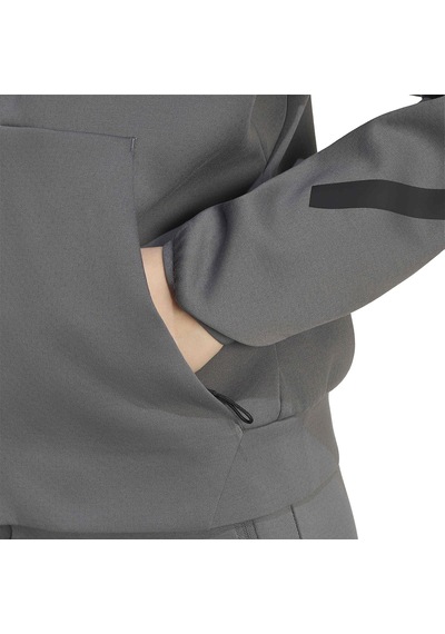 Adidas Z.n.e. Full-zip Kadın Gri Günlük Stil Eşofman Üstü Kf6331