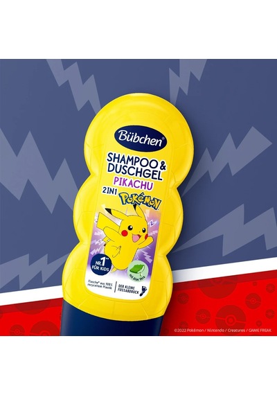 Bübchen 2 İn 1 Pokemon Pikachu Çocuk Şampuan&Duş Jeli 230 ML