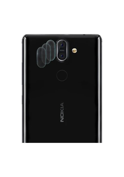 Gor Nokia 8 Sirocco Nano Kamera Koruyucu 3 Adet Set- 5775 Şeffaf