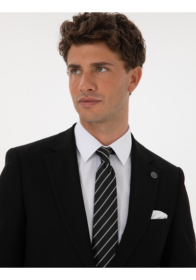 Pierre Cardin Siyah Ex. Slim Fit Takım Elbise 50305683 Vr046