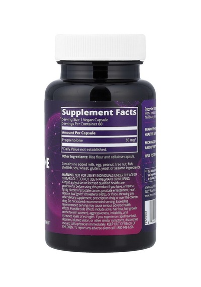 Mrm Nutrition, Pregnenolone, 50 Mg, 60 Vegan Capsules