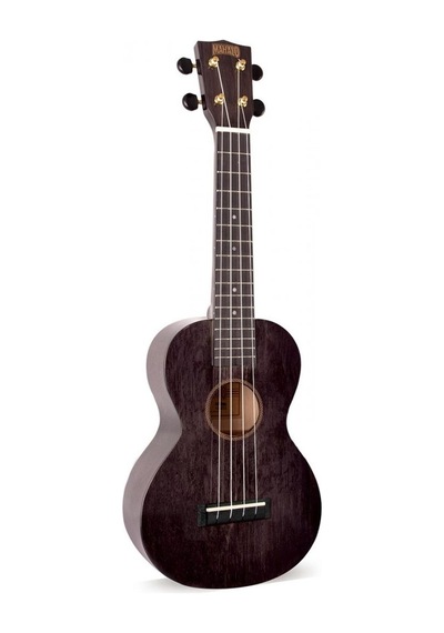 Mahalo Hano Series Concert Ukulele Transparent  Black