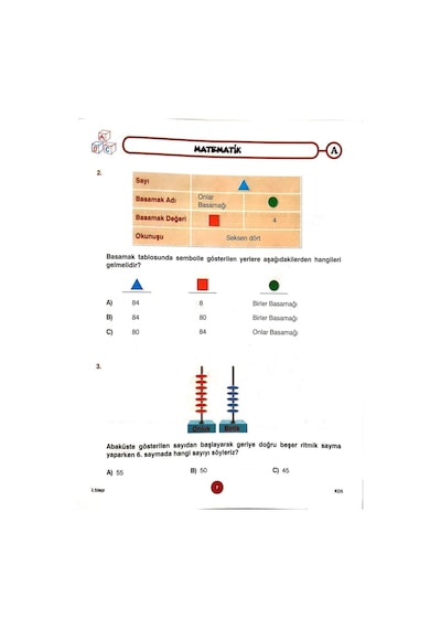 2.sınıf Deneme Sınavı - 3 Kitapcık