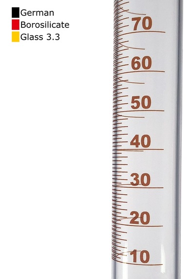 Borox Cam Çalkalamalı Mezür 1000 ML Plastik Tıpalı Dereceli