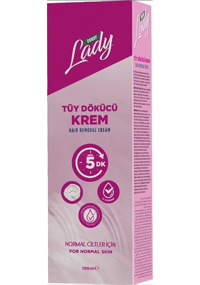 Derby Lady Tüy Dökücü Krem Normal Ciltler İçin 100 Ml X 3 Adet