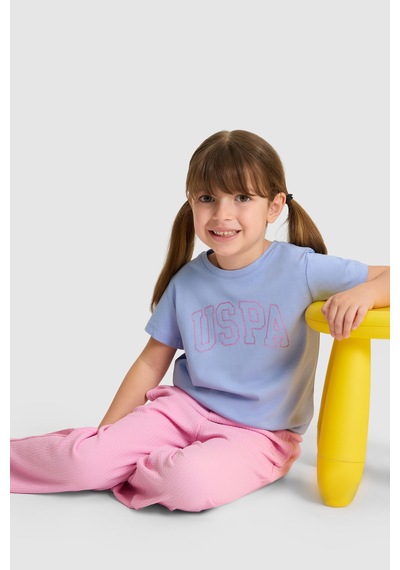 U.s. Polo Assn. Kız Çocuk Lila Tişört Basic 50325631-vr245 Lavanta