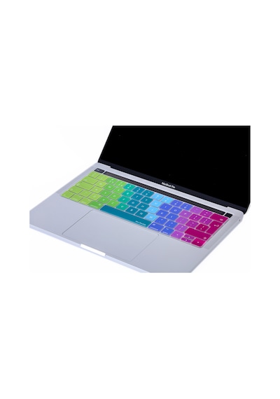 Apple Uyumlu MacBook Pro Klavye Koruyucu Uk-eu İngilizce Touchbarlı A1706 A1989 A2159 A1707 A1990 Dazzle Pembe Yeşil