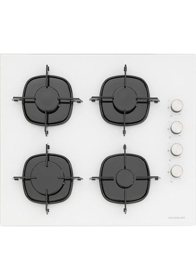 Silverline BO6502W02 - CS5700E6W01 - 3481 FLAM Beyaz Cam Ankastre Set