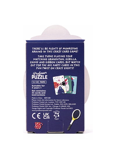Professor Puzzle - Eşleştirme Kart Oyunu - Crazy Apes