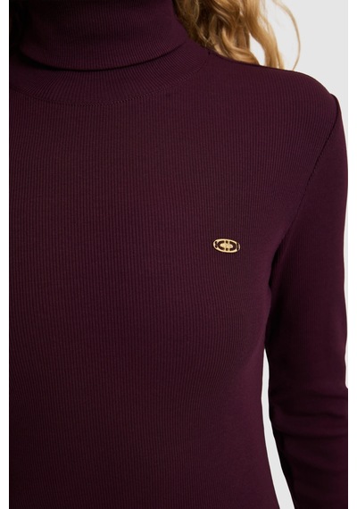U.s. Polo Assn. Kadın Koyu Plum Tişört 50333795-vr180 Dark Plum