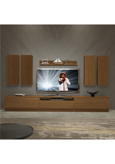 Decoraktiv Trendstyle 8ds Slm Tv Ünitesi Tv Sehpası Ceviz