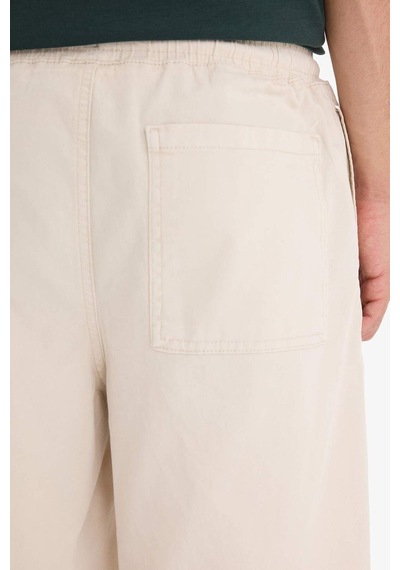 DeFacto Baggy Fit Beli Bağcıklı Bermuda Şort E1047AX25SMGR492