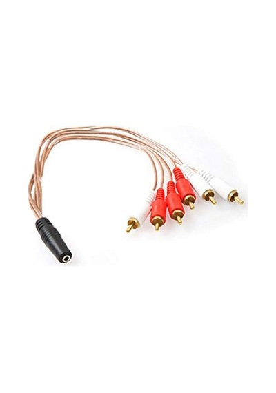 Sl-dcr36 Sl-dcr36 Dc3.5/f To Rca/m 6 Kablosu, Siyah Belirtilmemiş