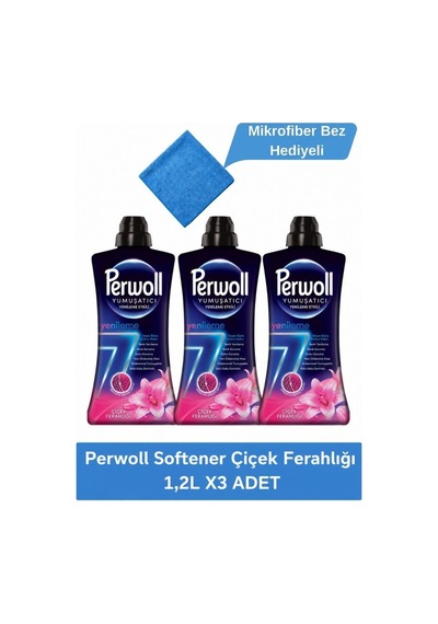 Perwoll Yumuşatıcı Çiçek Ferahlığı 1,2l X3 Adet set-hnkdtj-3403-6705 3'lü Set