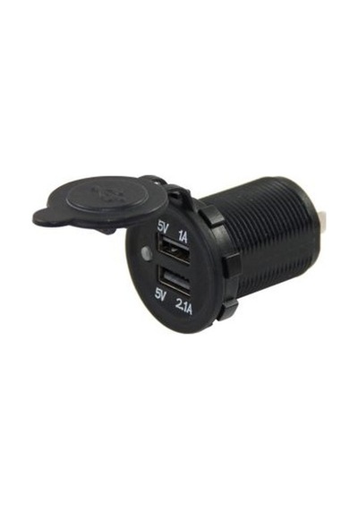 BuharaElektronik Ic-266C Pano Tipi Usb 8-32V Giriş 5V 1A Ve 5V 2.1A Çıkış 30 MM 5 Adet