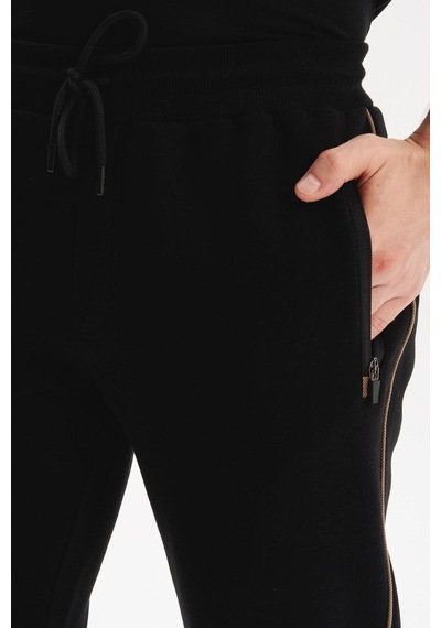 AR-MA Arma Erkek Örme 3 İplik Kumaş Dar Paça Eşofman Altı Regular Fit Lastikli Bel %70 Pamuk %30 Polyester K30174681602 Siyah