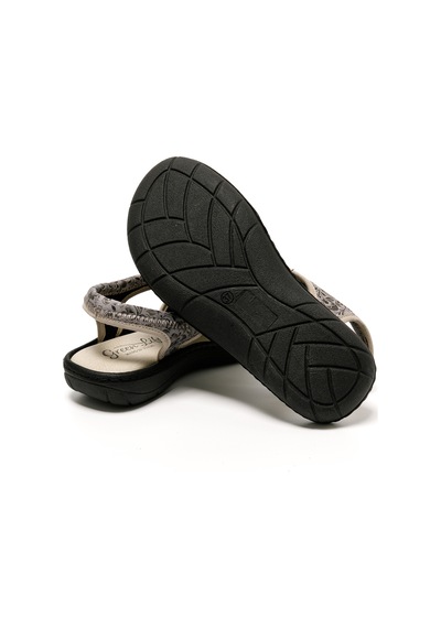 Sandalet Kadın 5364 Green Life Stretch Women's Footwear Plomo Plomo Çok Renkli