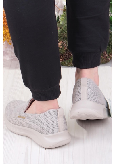 Fort King Karen Rahat Hafif Memory Foam Taban Sneaker Kadın Ayakkabı Bej