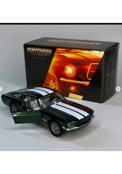 2026 Matchbox The Movie 1968 Ford Mustang Fastback Beyaz - Yeşil