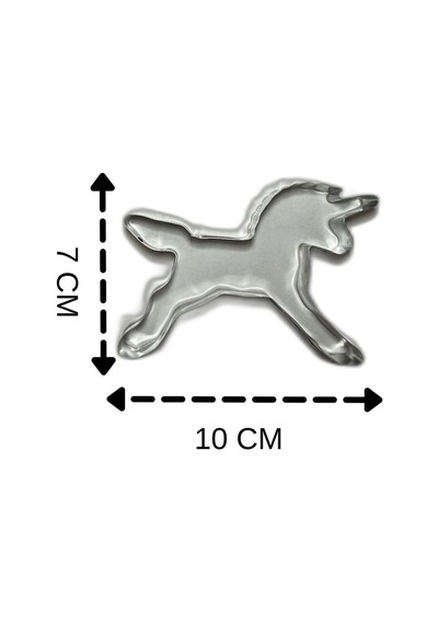 Metal Kopat Unicorn Figürlü Kek Ve Kurabiye Kalıbı Goldcakes