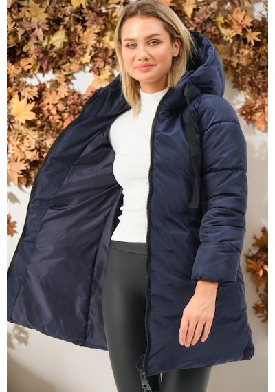 Z6773 Dewberry Bayan Kaban-düz Lacivert-düz Lacivert