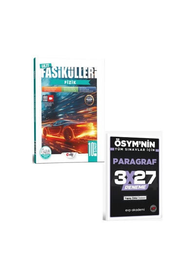 Ulti 2027 10. Sınıf Fizik Ulti Fasikülleri+ Evp Akademi Paragraf