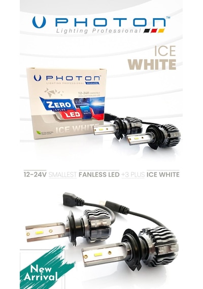 Xenon Sis Farı H7 Beyaz Photon Zero 12-24v Led 2 Li Set