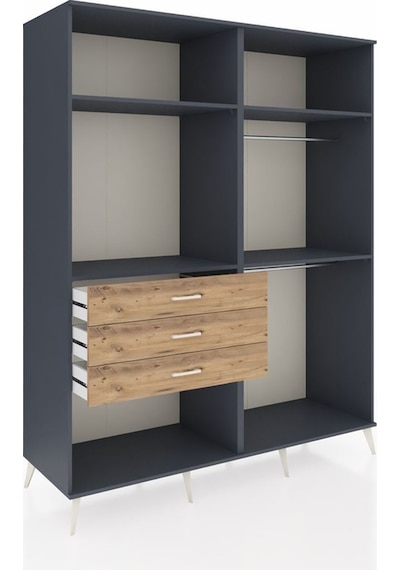 Kronos Gardrop 4 Raflı 3 Çekmeceli 2 Askılı 176x59x221 Antrasit-antrasit/çam Antrasit/çam Kronos Gardrop 4 Raflı 3 Çekmeceli 2 Askılı 176x59x221 Antrasit-antrasit/çam Antrasit/çam