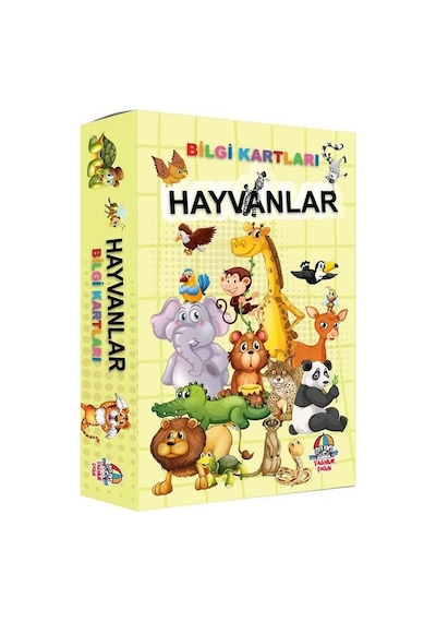 Hayvanlar - Bilgi Kartları- Yağmur Çocuk