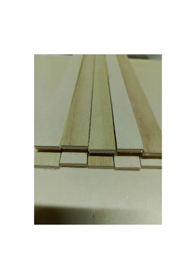 Su Kontrplak Çıta 10 Adet 4,00mmx2,00x50,00cm 1 X 50
