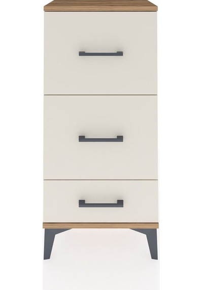 Arges Komodin 3 Çekmeceli 44x30x96 Çam-aytaşı Atlas Çam