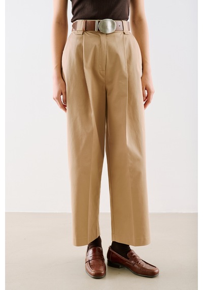 Manuka Gabardin Straıght Pileli Pantolon Camel Aw26pnt00004-05