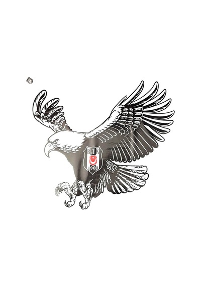 Beşiktaş Kartal-2 Büyük Sticker 40x50cm Orijinal Lisanslı Ürün Çok Renkli