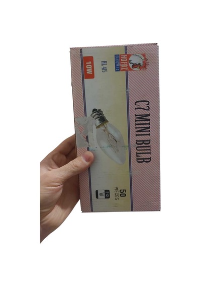 Horos E12 Duy Mini Parfüm Ampul 10w Şeffaf Cam 3000k Sarı Işık Dekoratif Ampul