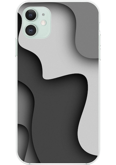 Apple Uyumlu iPhone 11 Şeffaf Kılıf Şeffaf Wallpaper 2 Tasarımlı