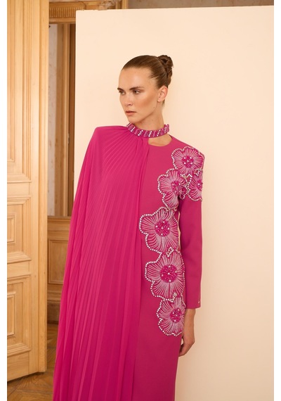 Senna Rosalın Dress Fuşya Fuşya