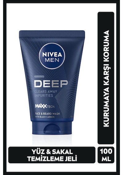 Nivea Men Deep Dimension Yüz Temizleme Jeli 100 Ml