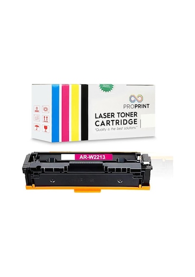 Hp 207X-W2213X 2.450 Sayfa Çipsiz Kırmızı Uyumlu Toner-M283Fdw