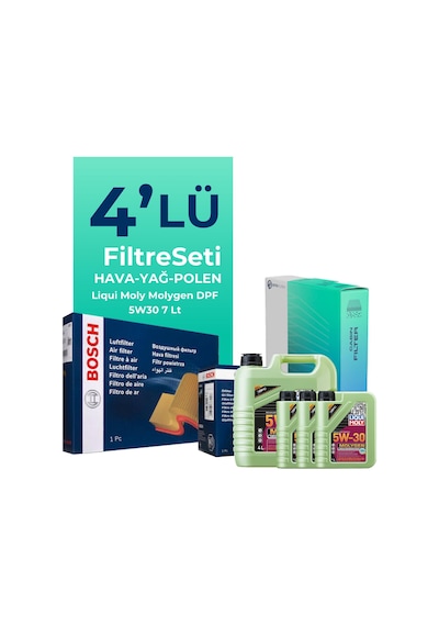 Bosch Isuzu D-Max 1.9 Filtre Bakım Seti Liqui Moly Motor Yağlı (2017-2023) 4 Lü -