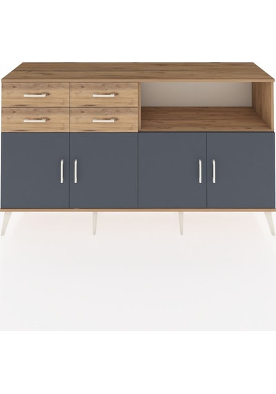 Kronos Konsol 4 Raflı 4 Çekmeceli 4 Kapaklı 176x59x99 Çam-antrasi Çam-antrasit/çam Kronos Konsol 4 Raflı 4 Çekmeceli 4 Kapaklı 176x59x99 Çam-antrasi Çam-antrasit/çam