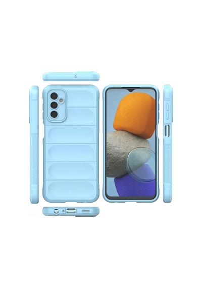 Newface Samsung Galaxy M23 Kılıf Optimum Silikon - Sky Blue Açık Mavi