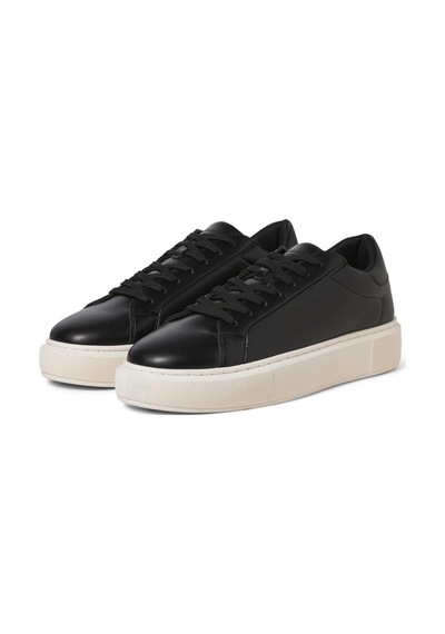 Jack & Jones Jfwaspıre Erkek Günlük Sneaker Ayakkabı Pu Deri, Cupsole Taban Noos Siyah