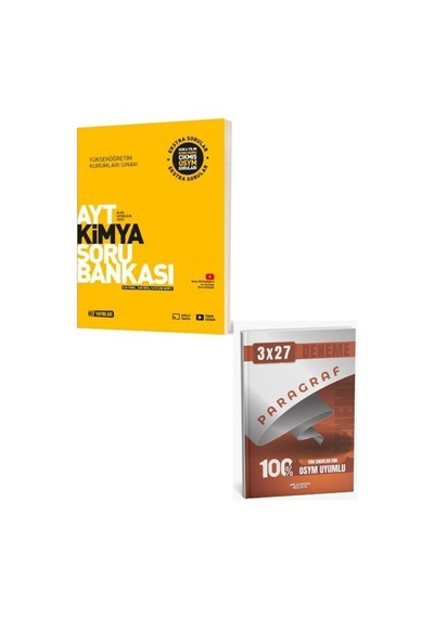 2027 Hız 2027 Ayt Kimya Soru Bankası+anla Kazan Paragarf