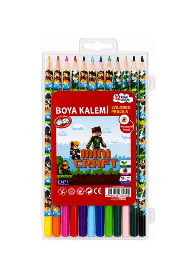 Fatih Kuru Boya Mcraft 12 Çantalı Çok Renkli