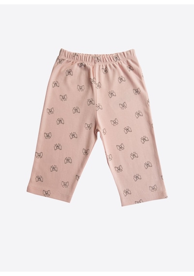Kitikate Organik Fiyonk 2'li Pijama Takımı Pembe Pembe