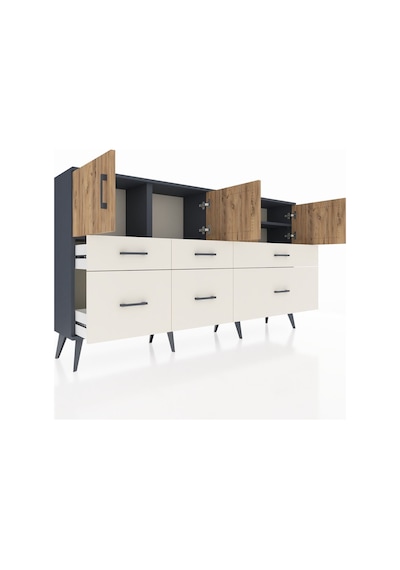 Arges Konsol 4 Raflı 6 Çekmeceli 4 Kapaklı 176x30x99 Antrasit-çam/aytaşı Atlas Çam/aytası - Antrasıt Arges Konsol 4 Raflı 6 Çekmeceli 4 Kapaklı 176x30x99 Antrasit-çam/aytaşı Atlas Çam/aytası - Antrasıt