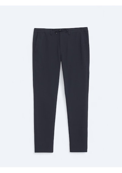 Kip Lacivert Düz Dokuma Jogging Fit Casual Pantolon Lacivert Kip Lacivert Düz Dokuma Jogging Fit Casual Pantolon Lacivert