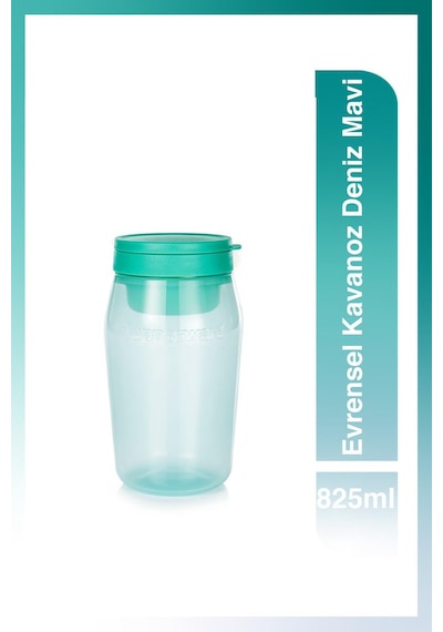 Evrensel Serisi Gıda Saklama Kavanozu Deniz Mavisi 825 Ml Mavi