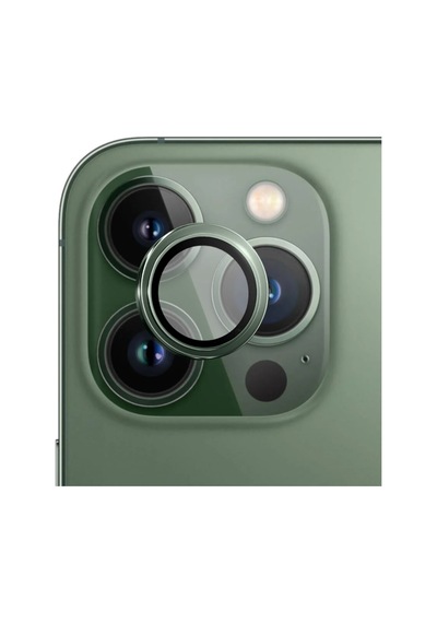 Safeus Safir Temperli Kamera Lens Koruyucu Apple Uyumlu iPhone 13 Pro Max Ve İle Yeşil