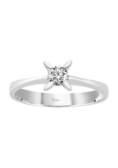 Sirius G Renk 0,20 Karat Pırlanta Tektaş Yüzük 0804R0081